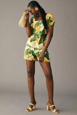 Farm Rio Cutout Tie-Back Romper