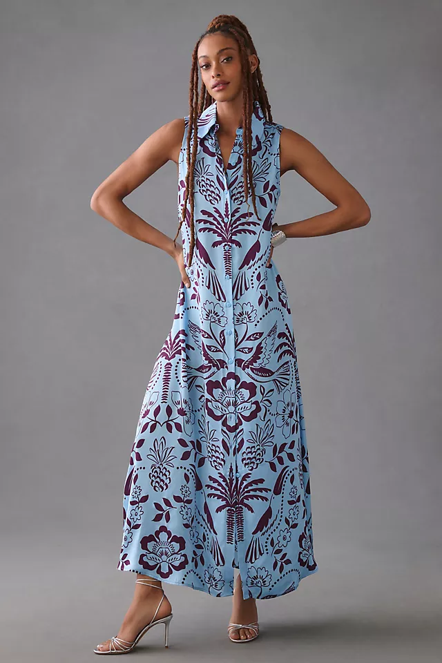 Corey Lynn Calter Sleeveless Shirt Dress 3 Corey Lynn Calter Sleeveless Shirt Dress