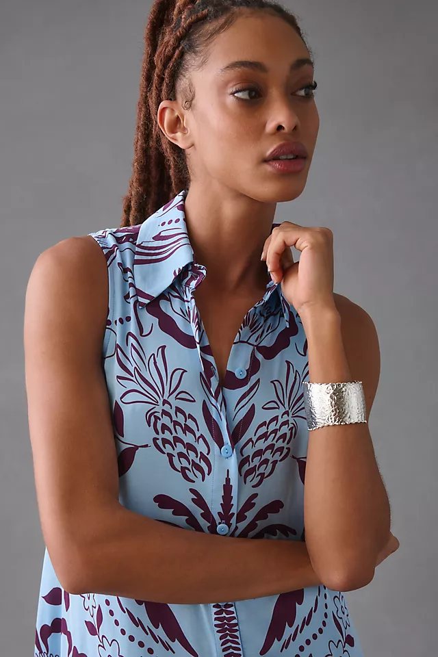 Corey Lynn Calter Sleeveless Shirt Dress 5 Corey Lynn Calter Sleeveless Shirt Dress - Image 3