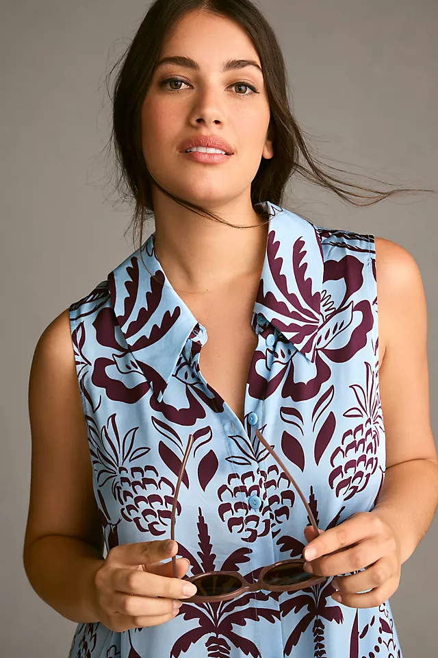 Corey Lynn Calter Sleeveless Shirt Dress 8 Corey Lynn Calter Sleeveless Shirt Dress - Image 6