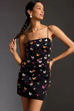 Maeve 3-D Butterfly Spaghetti-Strap Dress -Fashion Clothing Shop 4130089540090 001 b4