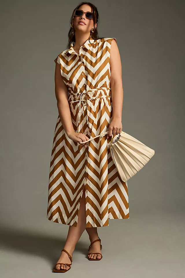 Maeve Sleeveless Shirt Dress 3 Maeve Sleeveless Shirt Dress