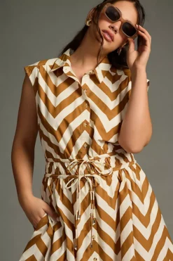 Maeve Sleeveless Shirt Dress 10 Maeve Sleeveless Shirt Dress -Fashion Clothing Shop 4130089540106 026 c3