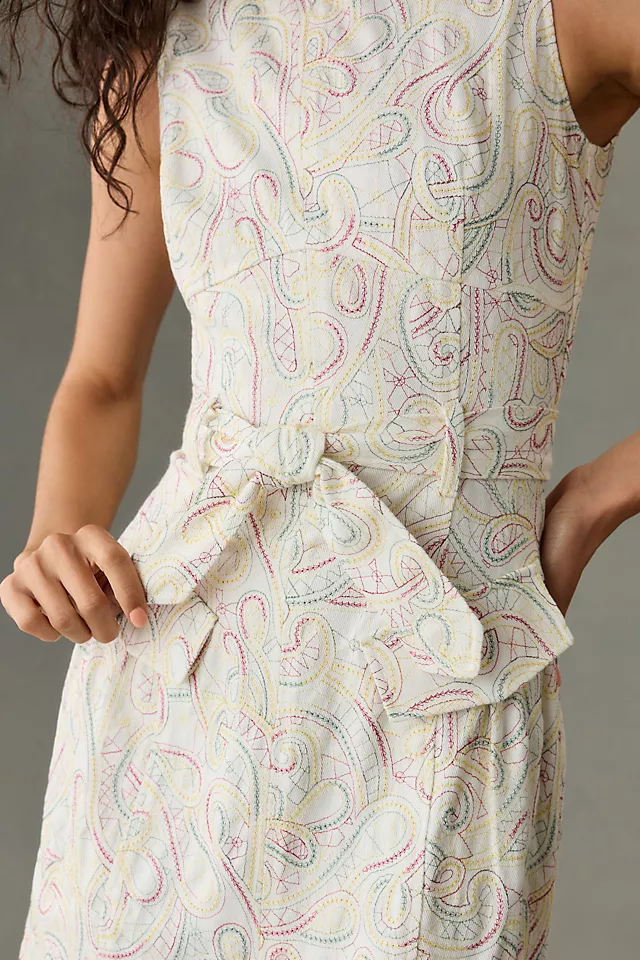 Shoshanna Embroidered Denim Dress 5 Shoshanna Embroidered Denim Dress - Image 3