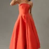 Shoshanna Strapless Seamed A-Line Dress -Fashion Clothing Shop 4130097530275 085 b