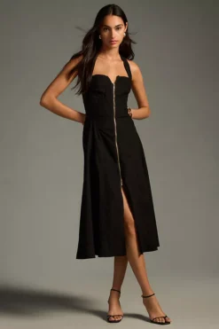 By Anthropologie Zip-Front Corset Dress