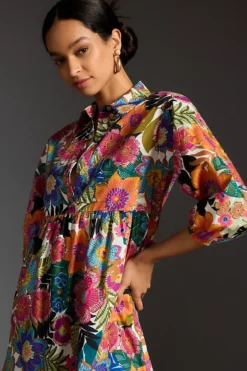 The Bettina Tiered Shirt Dress By Maeve -Fashion Clothing Shop 4130647160153 089 b3