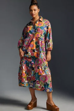 The Bettina Tiered Shirt Dress By Maeve -Fashion Clothing Shop 4130647160153 089 c