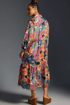 The Bettina Tiered Shirt Dress By Maeve -Fashion Clothing Shop 4130647160153 089 c4