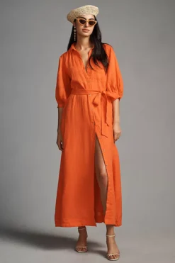 Maeve Linen Shirt Dress