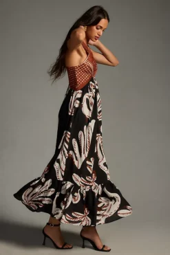 By Anthropologie Deco Printed Halter Dress -Fashion Clothing Shop 4130916210188 009 b4
