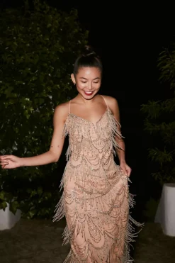 Fashion Clothing Shop 8 Helsi Beaded Fringe Maxi Dress