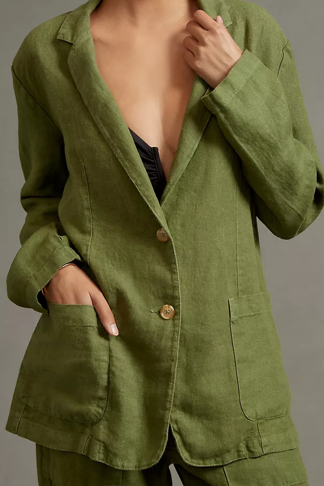 Velvet By Graham & Spencer Cassie Linen Blazer 5 Velvet By Graham & Spencer Cassie Linen Blazer - Image 3