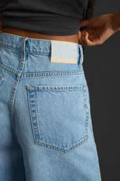 MOTHER High-Rise Wide-Leg Denim Shorts -Fashion Clothing Shop 4139261180055 092 b4