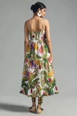 Farm Rio Striped Forest Maxi Dress -Fashion Clothing Shop 4139880890030 010 b3