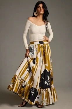 By Anthropologie Seamless Off-the-Shoulder Smocked Long-Sleeve Top -Fashion Clothing Shop 4140341870200 010 b3