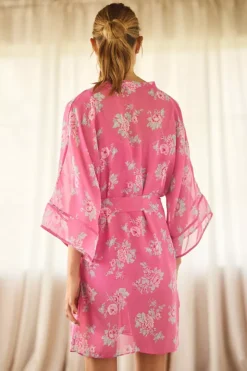 Flora Nikrooz Printed Chiffon Robe -Fashion Clothing Shop 4141014040177 266 b3