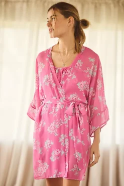Flora Nikrooz Printed Chiffon Robe -Fashion Clothing Shop 4141014040177 266 b4