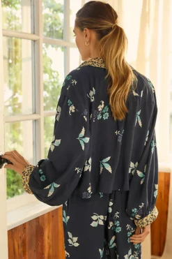 By Anthropologie Printed Batwing Sleep Top -Fashion Clothing Shop 4141264840082 049 b3