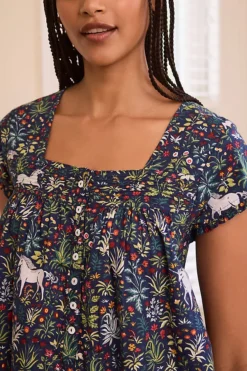 Printfresh Unicorn Pintuck Sleep Dress -Fashion Clothing Shop 4141648640117 049 b3