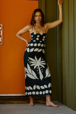 Cala De La Cruz Abrego Open-Back Linen Dress