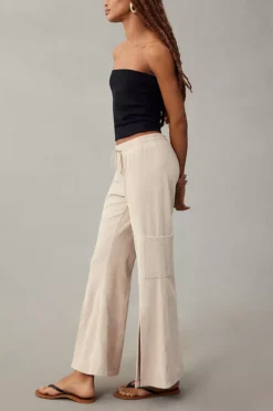 Daily Practice By Anthropologie Drawstring Flare Pants -Fashion Clothing Shop 4149346380016 012 b5