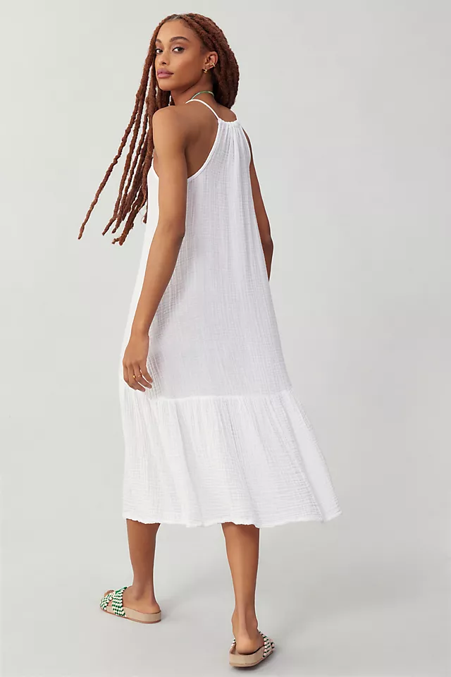 Sundry V-Neck Gauze Dress 4 Sundry V-Neck Gauze Dress - Image 2