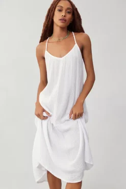 Sundry V-Neck Gauze Dress 8 Sundry V-Neck Gauze Dress -Fashion Clothing Shop 4149402760808 010 b3