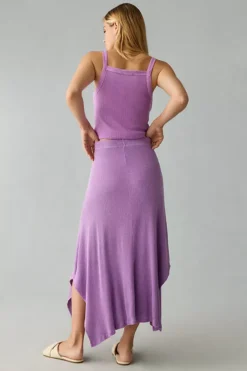 Sundry Long Relaxed Slit Skirt -Fashion Clothing Shop 4149402760833 053 b3