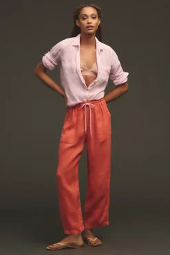 Sundry Pull-On Linen Pants