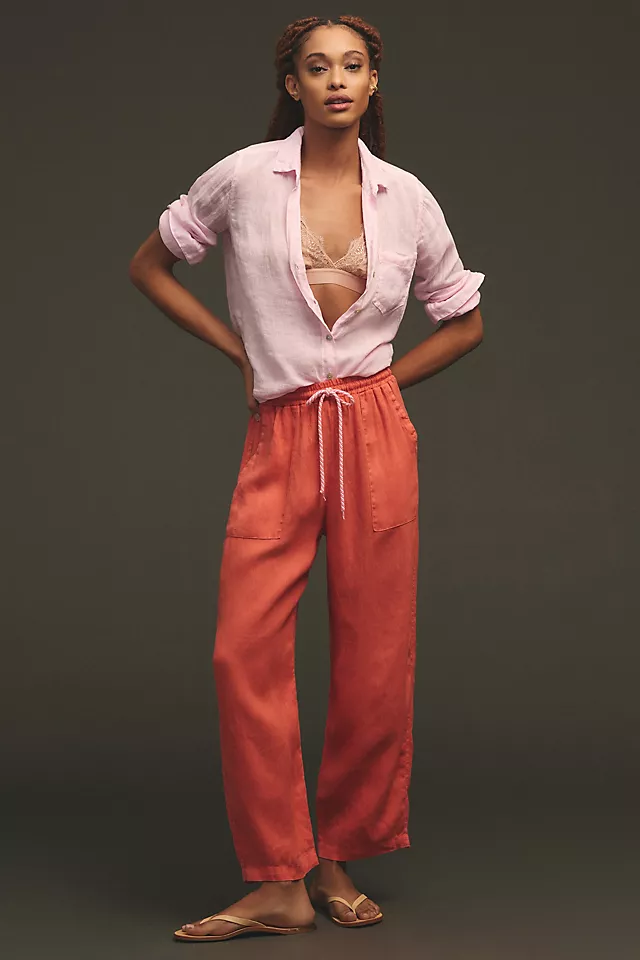 Sundry Pull-On Linen Pants 3 Sundry Pull-On Linen Pants