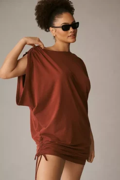 Daily Practice By Anthropologie Ruched Sleeveless Dress -Fashion Clothing Shop 4149522160064 052 c4