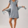 Daily Practice By Anthropologie Flutter-Sleeve Tee Dress -Fashion Clothing Shop 4149522160554 097 b