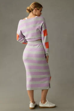 Daily Practice By Anthropologie Glens Striped Sweater Skirt -Fashion Clothing Shop 4149593580052 059 b3