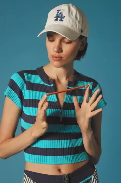 Daily Practice By Anthropologie Half-Zip Sweater Tee