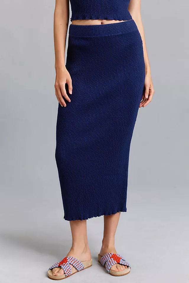 T.La Slim Rib Knit Skirt 4 T.La Slim Rib Knit Skirt - Image 2