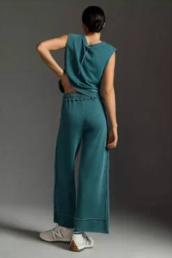 Daily Practice By Anthropologie Muscle Tee & Wide-Leg Pants Set -Fashion Clothing Shop 4149659770034 046 b3