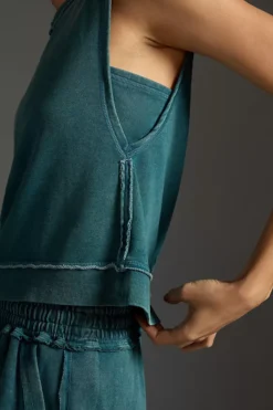 Daily Practice By Anthropologie Muscle Tee & Wide-Leg Pants Set -Fashion Clothing Shop 4149659770034 046 b4