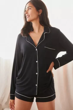 Eberjey Gisele Long-Sleeve Shorts Pajama Set -Fashion Clothing Shop 54469812 001 b3