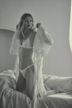 BHLDN Lilah Fringe Robe