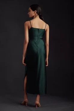 BHLDN Cali Satin Cowl-Neck Midi Slip Dress 10 BHLDN Cali Satin Cowl-Neck Midi Slip Dress -Fashion Clothing Shop 62548623 032 b3