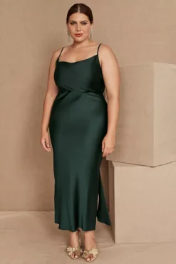 BHLDN Cali Satin Cowl-Neck Midi Slip Dress 11 BHLDN Cali Satin Cowl-Neck Midi Slip Dress -Fashion Clothing Shop 62548623 032 c1