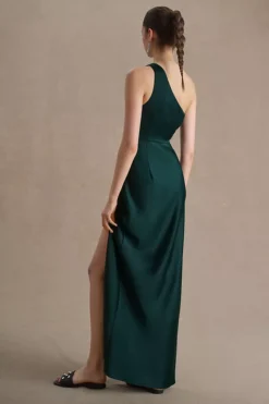 BHLDN Dylan One-Shoulder Satin Side-Slit Gown -Fashion Clothing Shop 62656665 032 b3