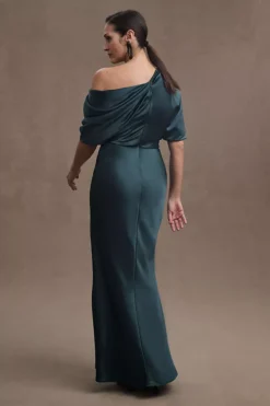 Amsale Pryce Off-Shoulder Satin Column Gown 12 Amsale Pryce Off-Shoulder Satin Column Gown -Fashion Clothing Shop 63317507 037 b3
