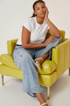 Maeve Ribbed Baby Tee -Fashion Clothing Shop 66796657 010 c