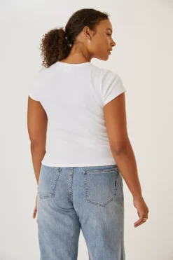 Maeve Ribbed Baby Tee -Fashion Clothing Shop 66796657 010 c3