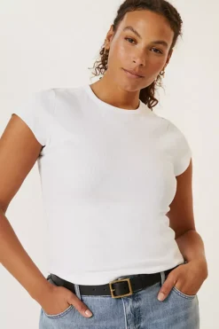 Maeve Ribbed Baby Tee -Fashion Clothing Shop 66796657 010 c4