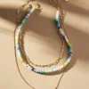Anthropologie Shades Of Sea Triple-Layer Necklace -Fashion Clothing Shop 67332213 091 b