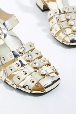 Cecelia New York Gigi Embellished Fisherman Flats -Fashion Clothing Shop 68535368 070 b3