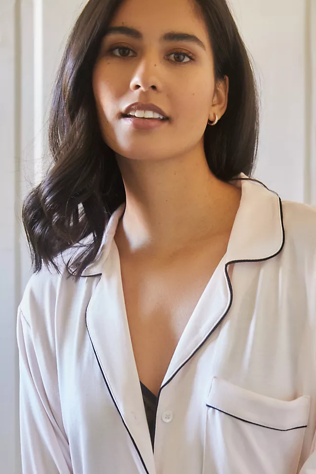 Eberjey Gisele The Boyfriend Sleepshirt 4 Eberjey Gisele The Boyfriend Sleepshirt - Image 2